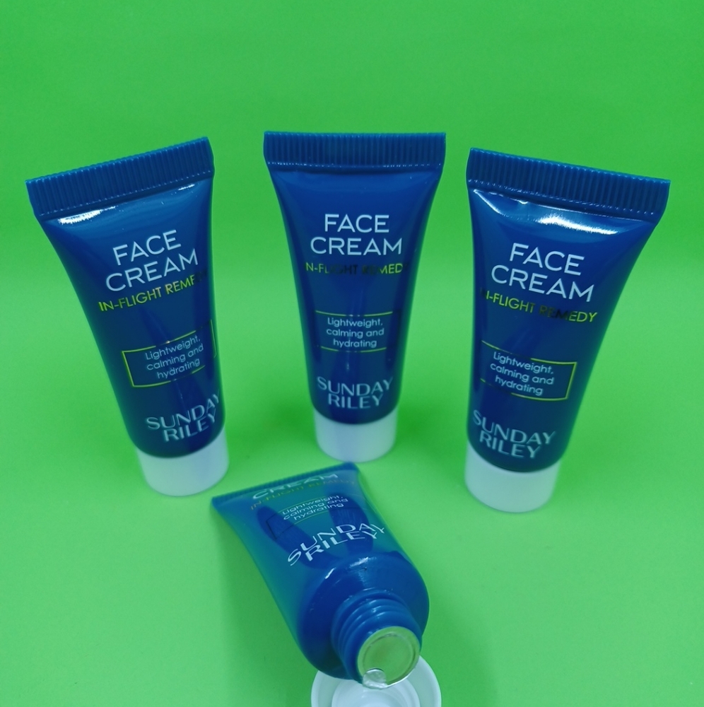 4x Sunday Riley FACE CREAM In-Flight Remedy Calming Hydrating Skin 5mL SEALED